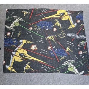 Vintage Star Wars TPM Naboo Space Battle Pillow Sham Standard Size